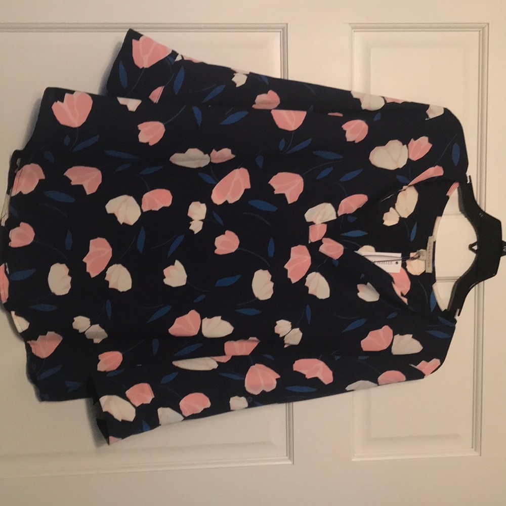 Flowered Tunic Blouse